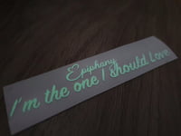 Epiphany Decal Glow in the Dark Epiphany Decal Glow in the Dark