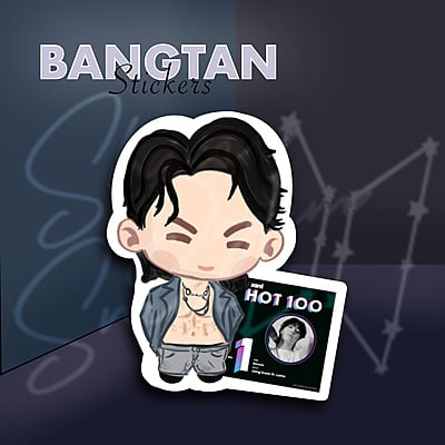 Jungkook Hot 100 1 Sticker