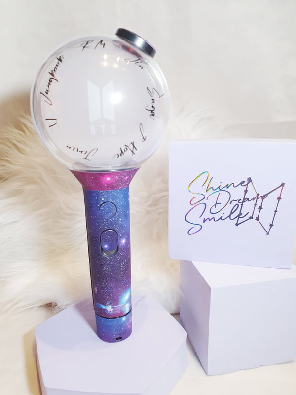 BTS ARMY Bomb Skin SE Lightstick Skin Kpop Decal Sticker Glitter